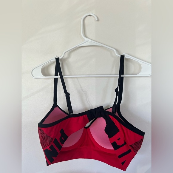 PINK Cool And Comfy Red Bra Medium - Picture 5 of 6